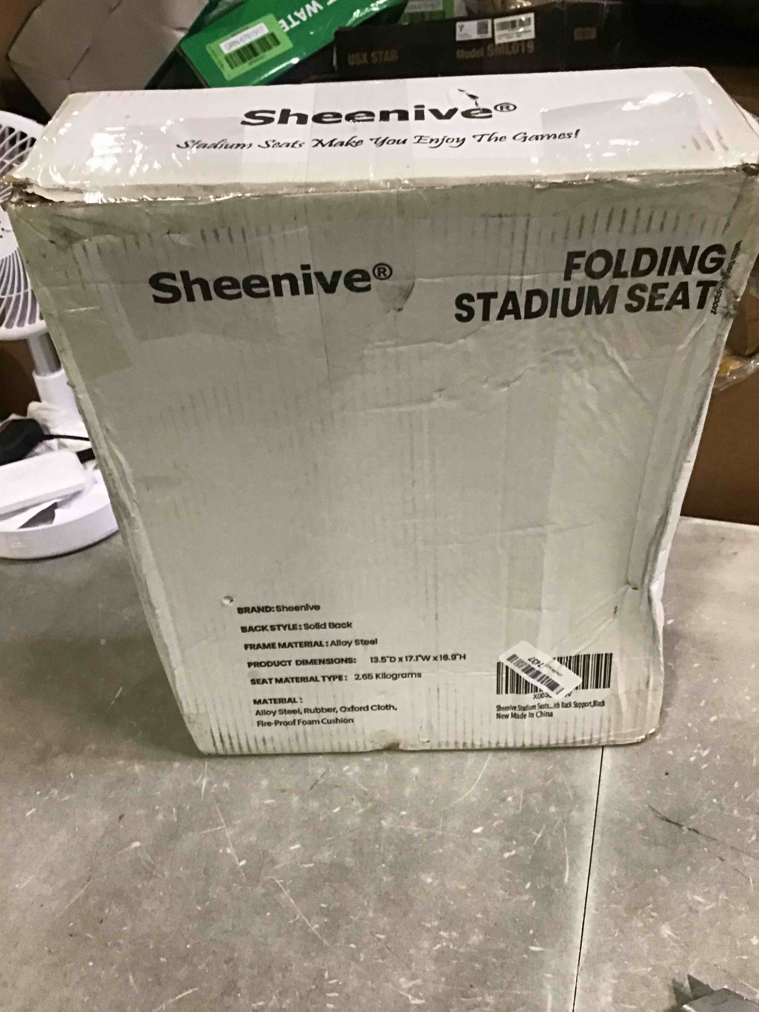Sheenive Stadium Seats for Bleachers with Back Support, Bleacher Seats