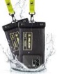 Pelican 2 Pack Marine - IP68 Waterproof Phone Pouch (Regular Size)-Floating Waterproof Phone Case For iPhone 15 Pro Max/ 14 Pro Max/ 13 Pro Max/ 12/ S23 - Detachable Lanyard - Black / Hi-Vis Yellow 2 Pack - Black / Hi-Vis Yellow
