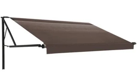 Dometic 915NS21.00TBL 9100 Power Patio Awning with Polar White Weathershield and LED - 21', Sandstone Linen Fade