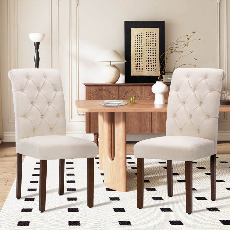 Syriyah LuxePadded Dining Chairs (Set of 2)