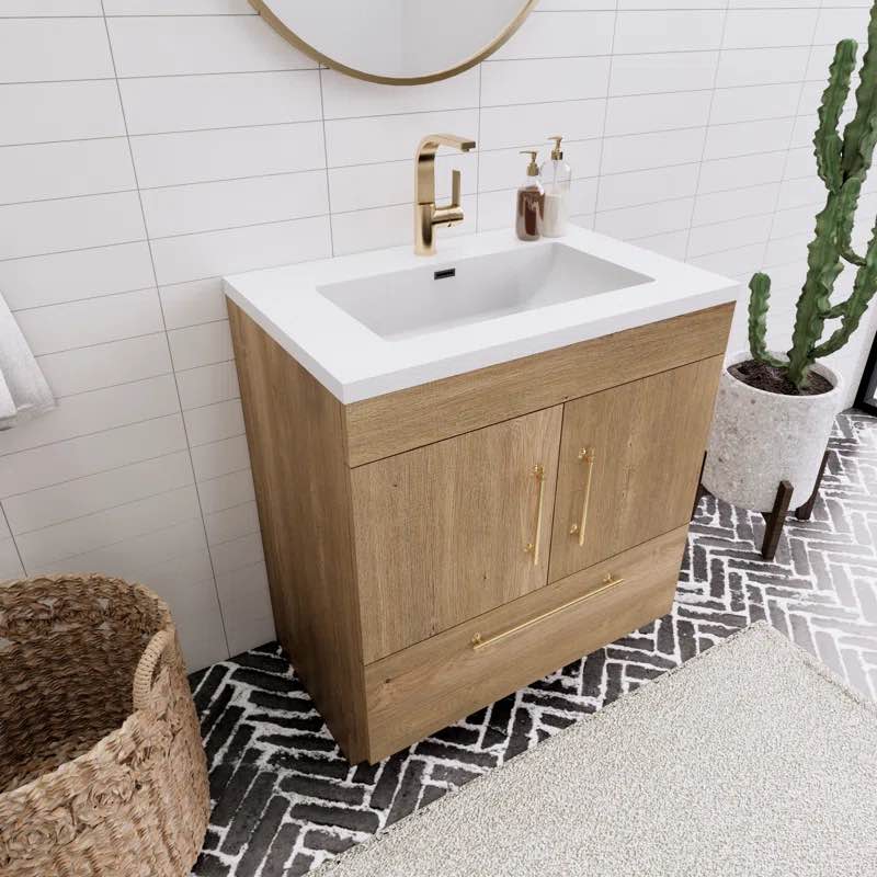 ( only gabinet not included sink ) Spring 30” single Bathroom vanity 