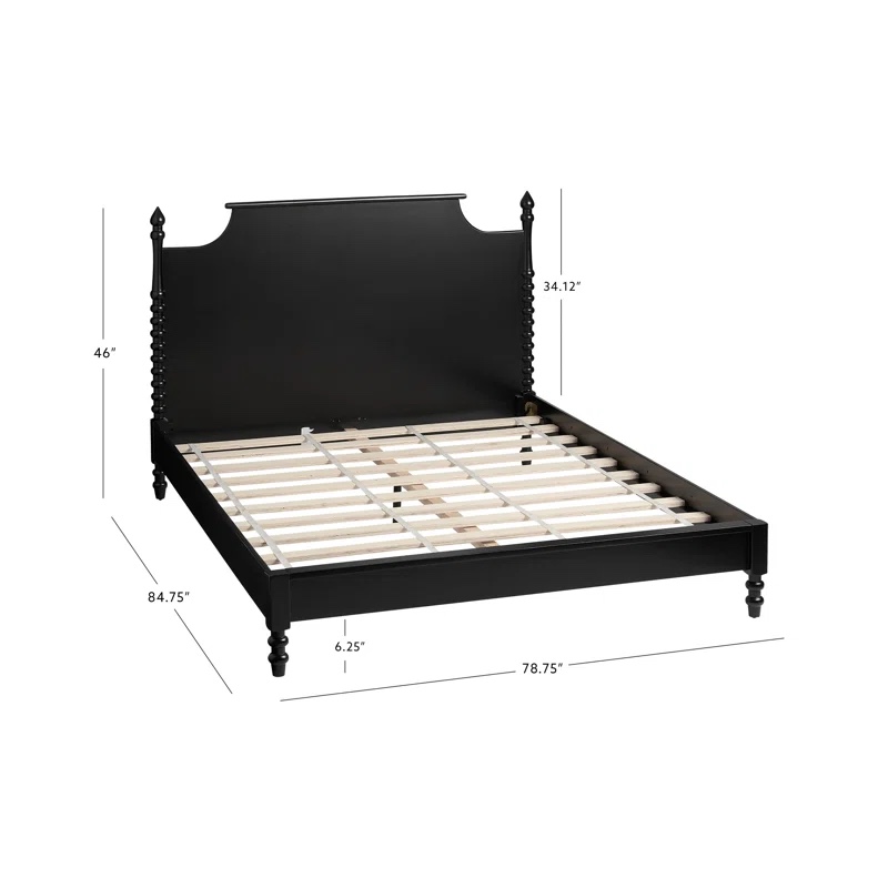 ( Incomplete ) Angeletta Solid Wood Modern Platform Bed