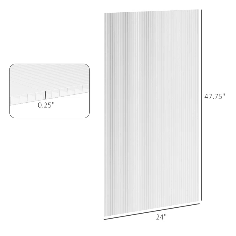 4 Ft. W x 2 Ft. D Metal Shade Cloth and Cover