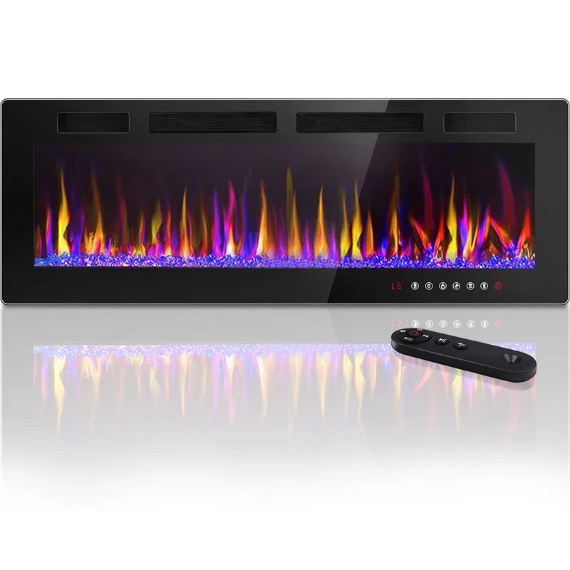 Arcuri Recessed Wall Mounted Electric Fireplace