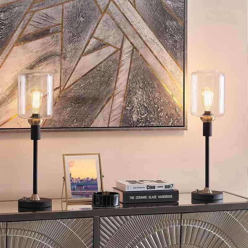 Lievin 24" Torchiere Lamp Set