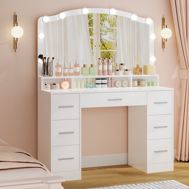 Beaconfield Vanity Set with Led Lights and Mirror Christmas Gifts