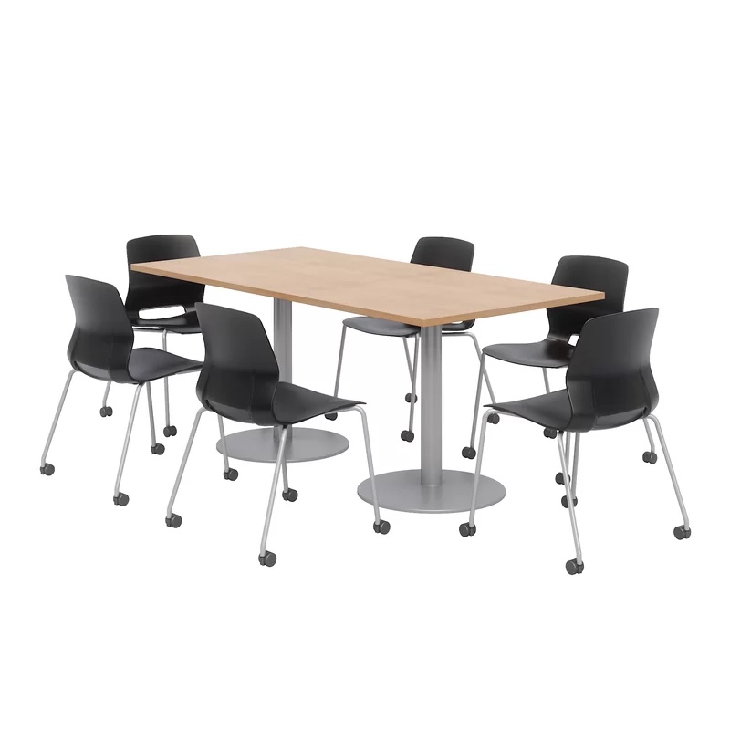 12* L Restangular Manutactured Wood Breakroom Table 