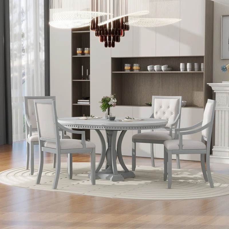 Bowlds round 58” dining set