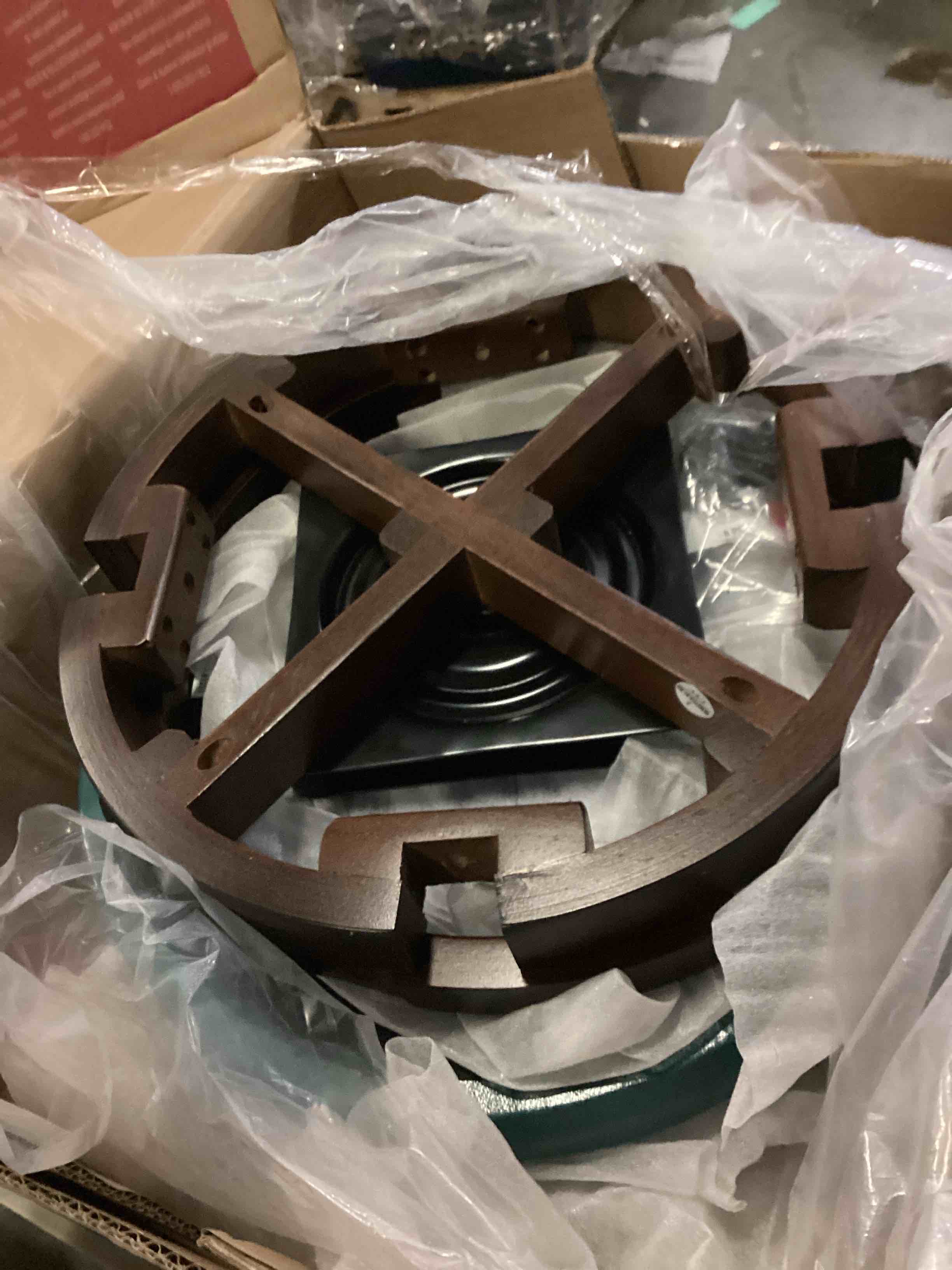 Solid Wood Faux Leather Swivel Counter & Bar Stool