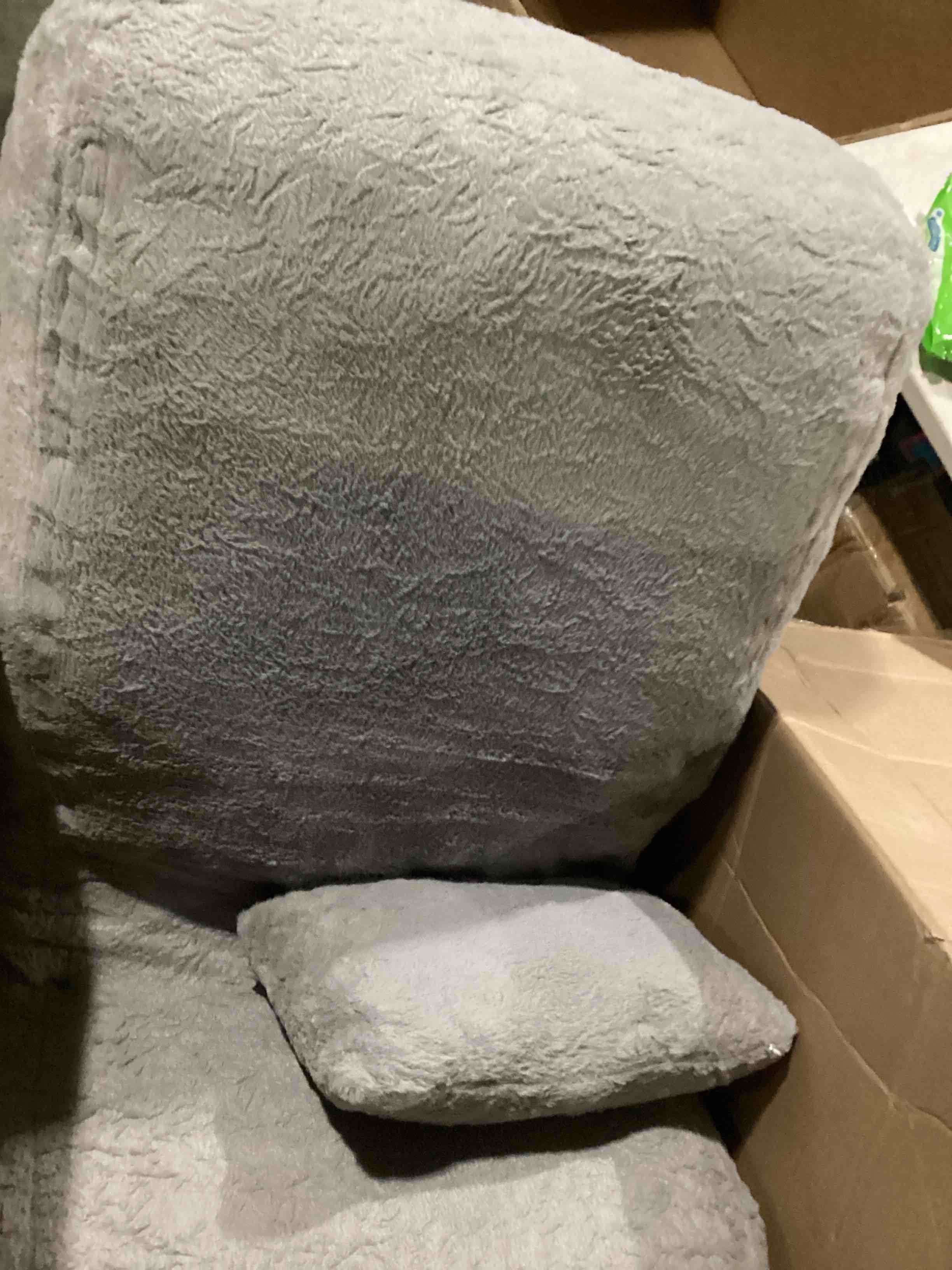 MAXYOYO Bean Bag Bed with Pillow, Chaise Lounge Chair Indoor, Velvet