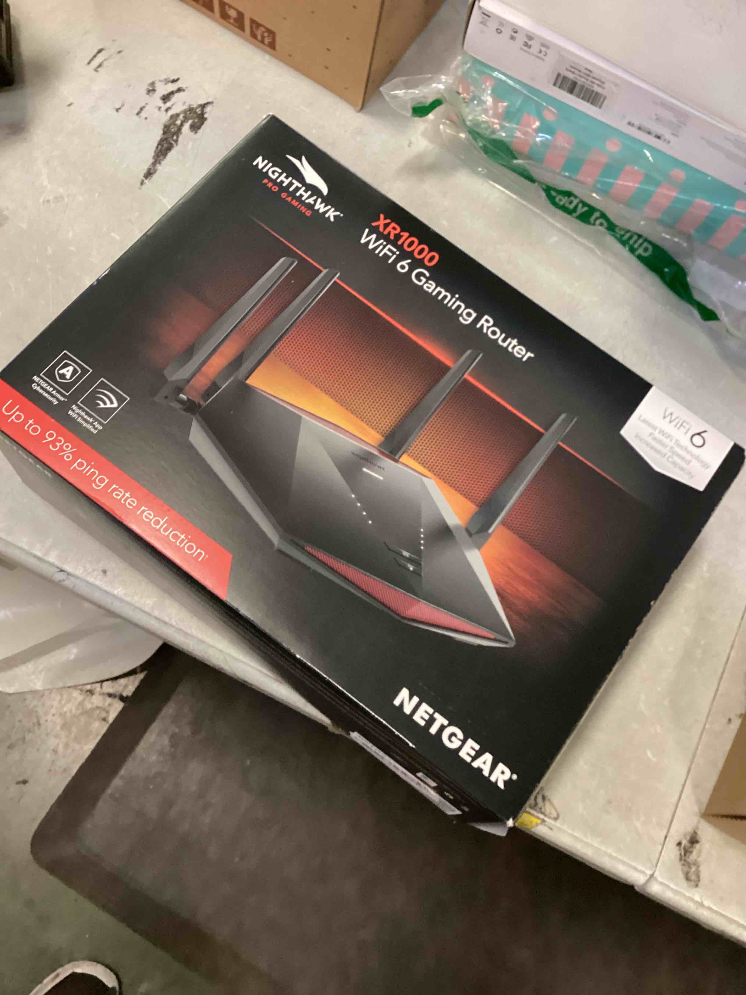 NETGEAR Nighthawk Pro Gaming WiFi 6 Router (XR1000) 6Stream AX5400