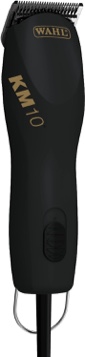 WAHL Professional Animal KM10 2-Speed Brushless Motor Pet, Dog & Horse Clipper Kit - Dog, Cat, Horse, Hog & More Grooming Supplies - Dog Hair Remover - Pet Grooming Clippers - Black (#3025723)