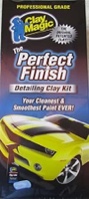 Auto Magic Perfect Clay Finish Clay Kit - 100 Gram Blue Clay Bar for Glass, Chrome, Fiberglass & More - 12 oz Bottle of Hydro Shine - Combo Pack