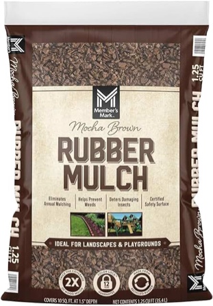 Member's Mark Brown Rubber Mulch, 1.25 Cubic Feet