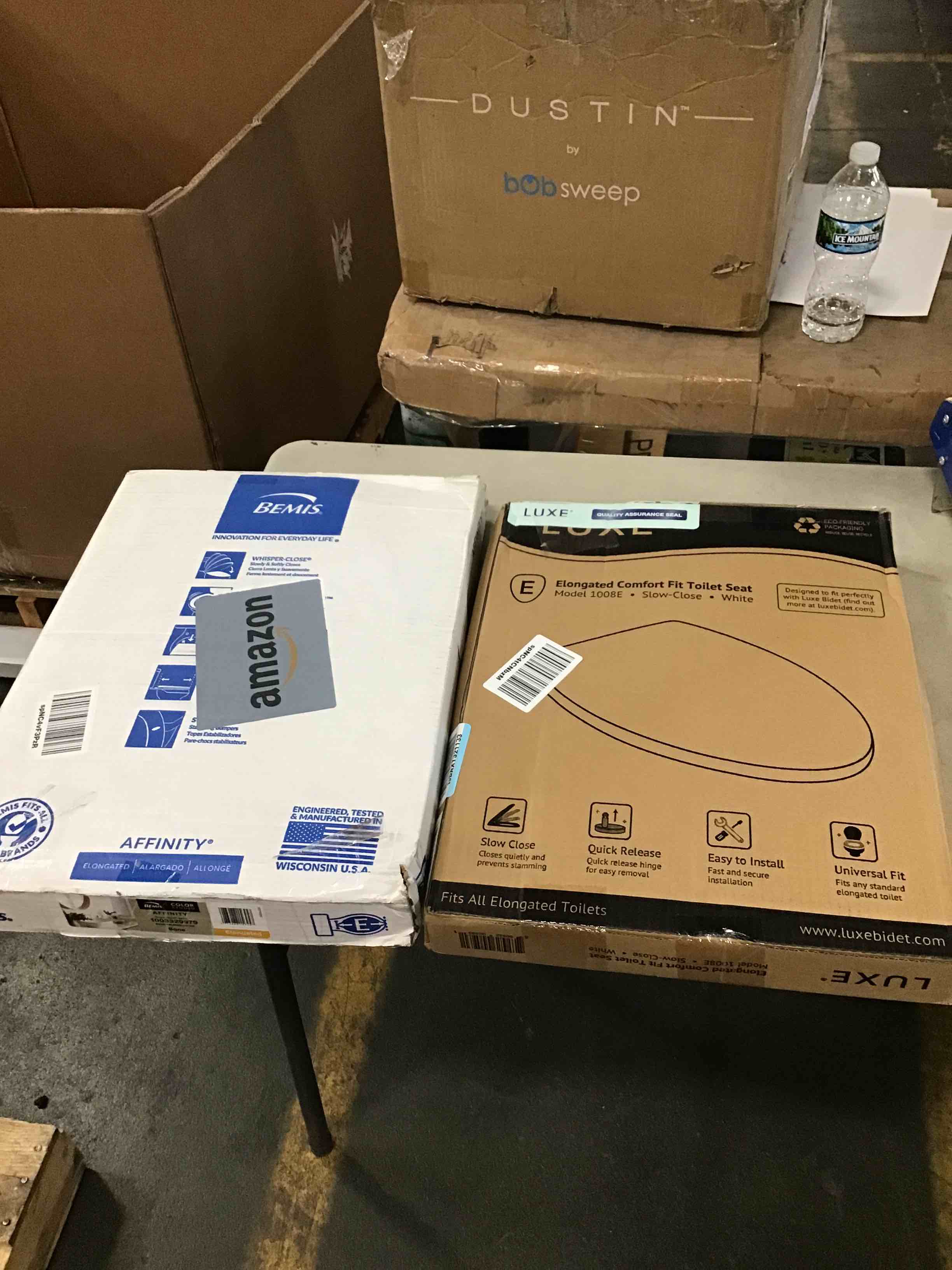 assorted toilet seats 