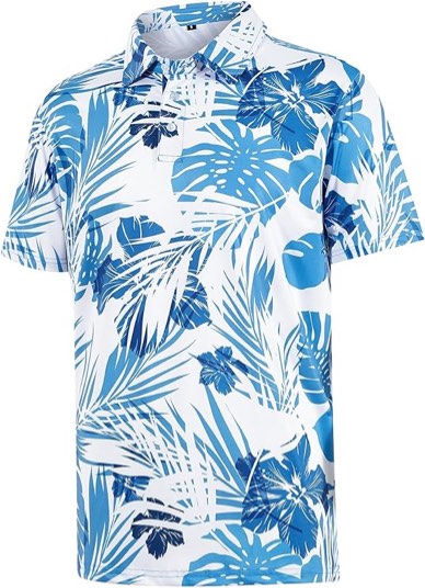 aptro mens hawaiian polo shirt short sleeve moisture absorbing tropical golf shirt dry fit