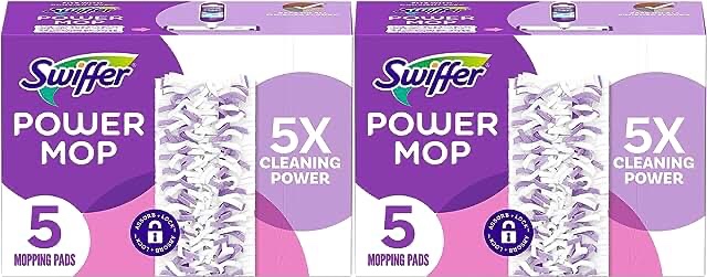Swiffer PowerMop Multi-Surface Mopping Pad Refills for Floor Cleaning, 10 Count