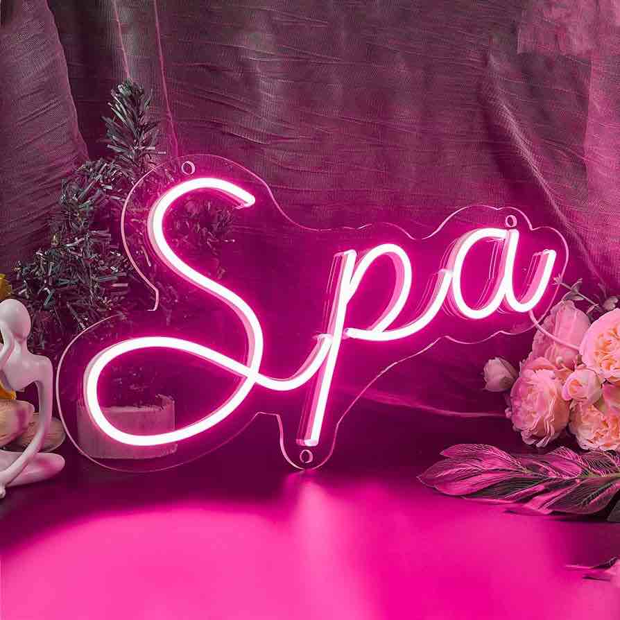 KANAYA 16 Inch Spa Neon Sign,