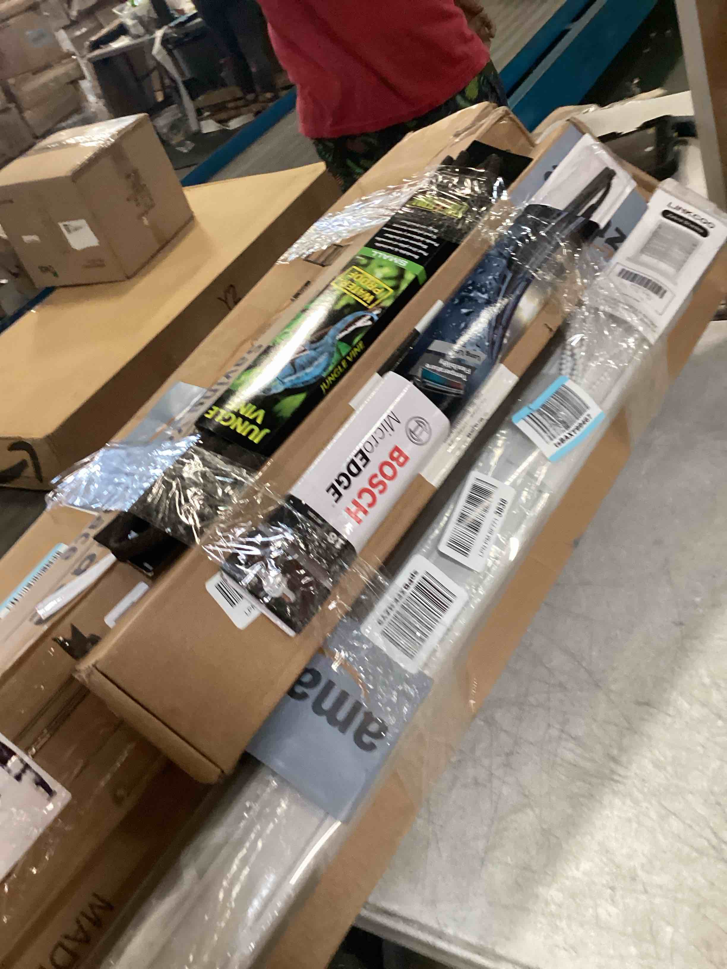 Assorted includes curtains and retractable gate and more….