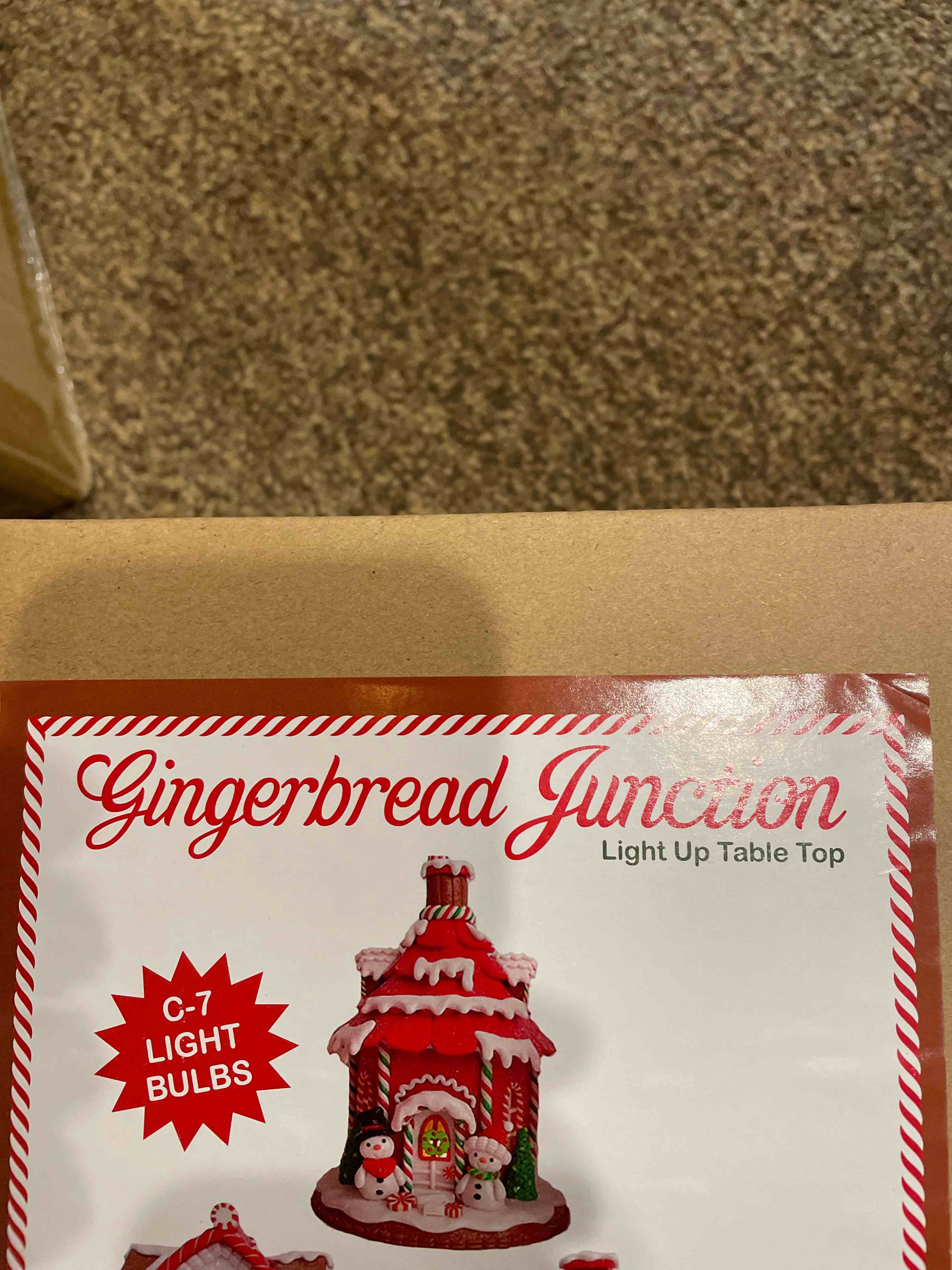 Kurt Adler Gingerbrrad Junction Lighted House