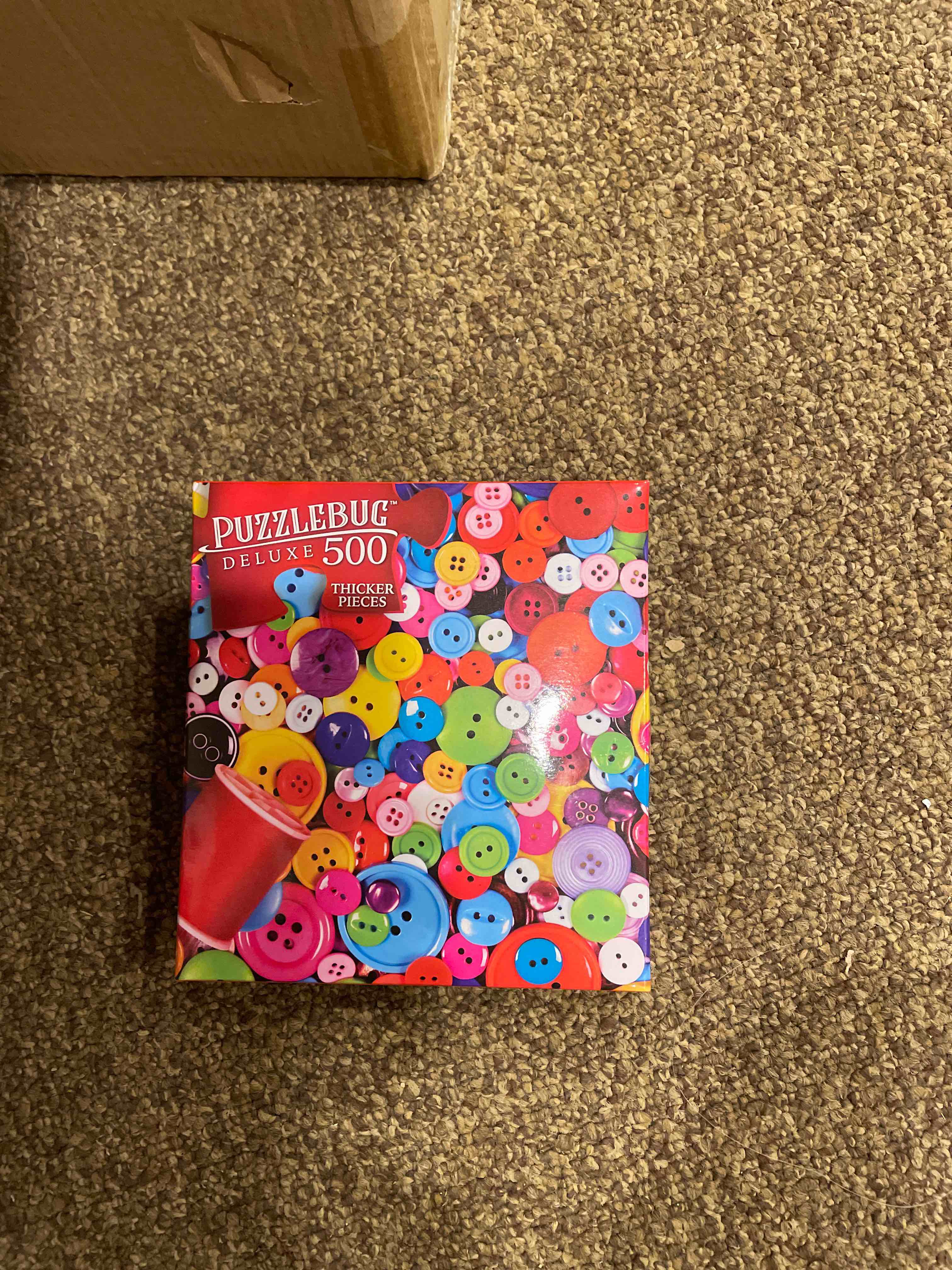Cra-Z-Art Puzzlebug Deluxe 500 Pc Jigsaw Puzzle Colorful Buttons