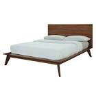 Walnut Platform Queen Bed 