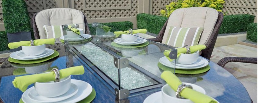 Rectangular Table Fire Insert 