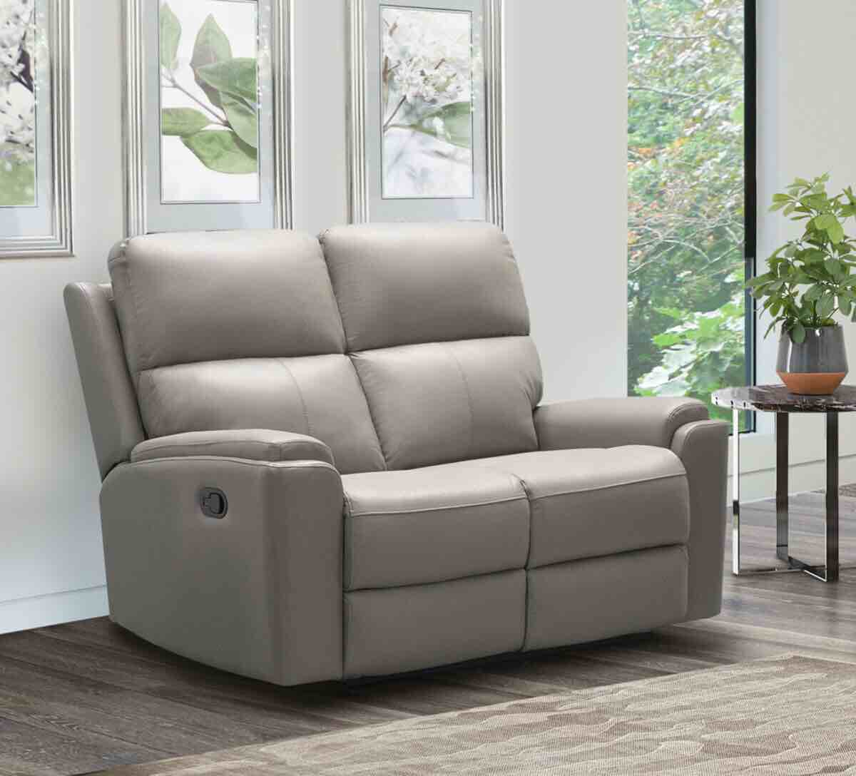 Jackson Top Grain Leather Reclining Loveseat