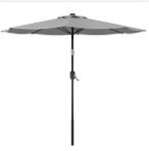bluu double top patio umbrella 9ft gray
