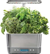 AeroGarden Harvest with Gourmet Herb Seed Pod Kit - Cool Grey