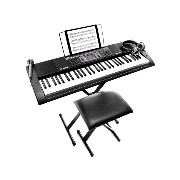Alesis Talent 61-Key Portable Keyboard with Built-In Speakers 