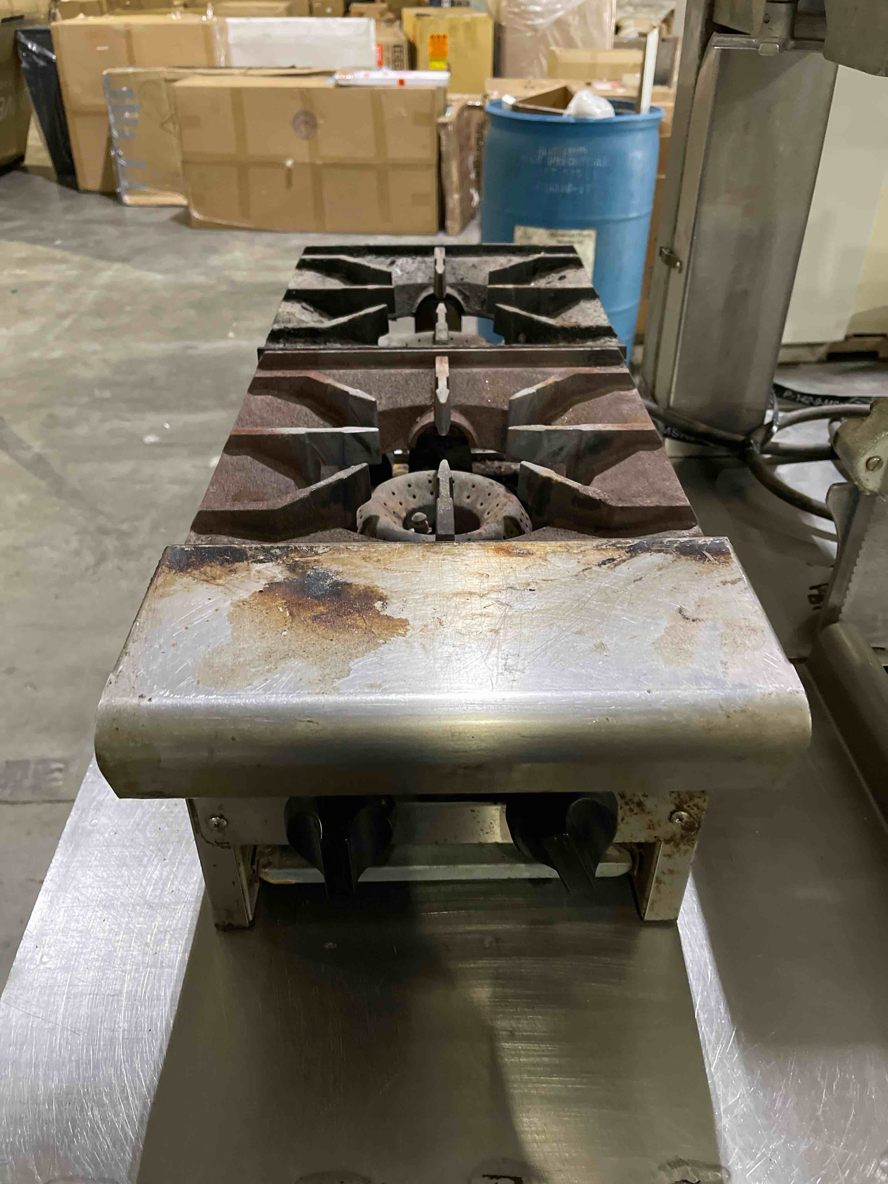AMERICAN RANGE 12 INCH WIDE NATURAL GAS COUNTERTOP 2-BURNER RANGE