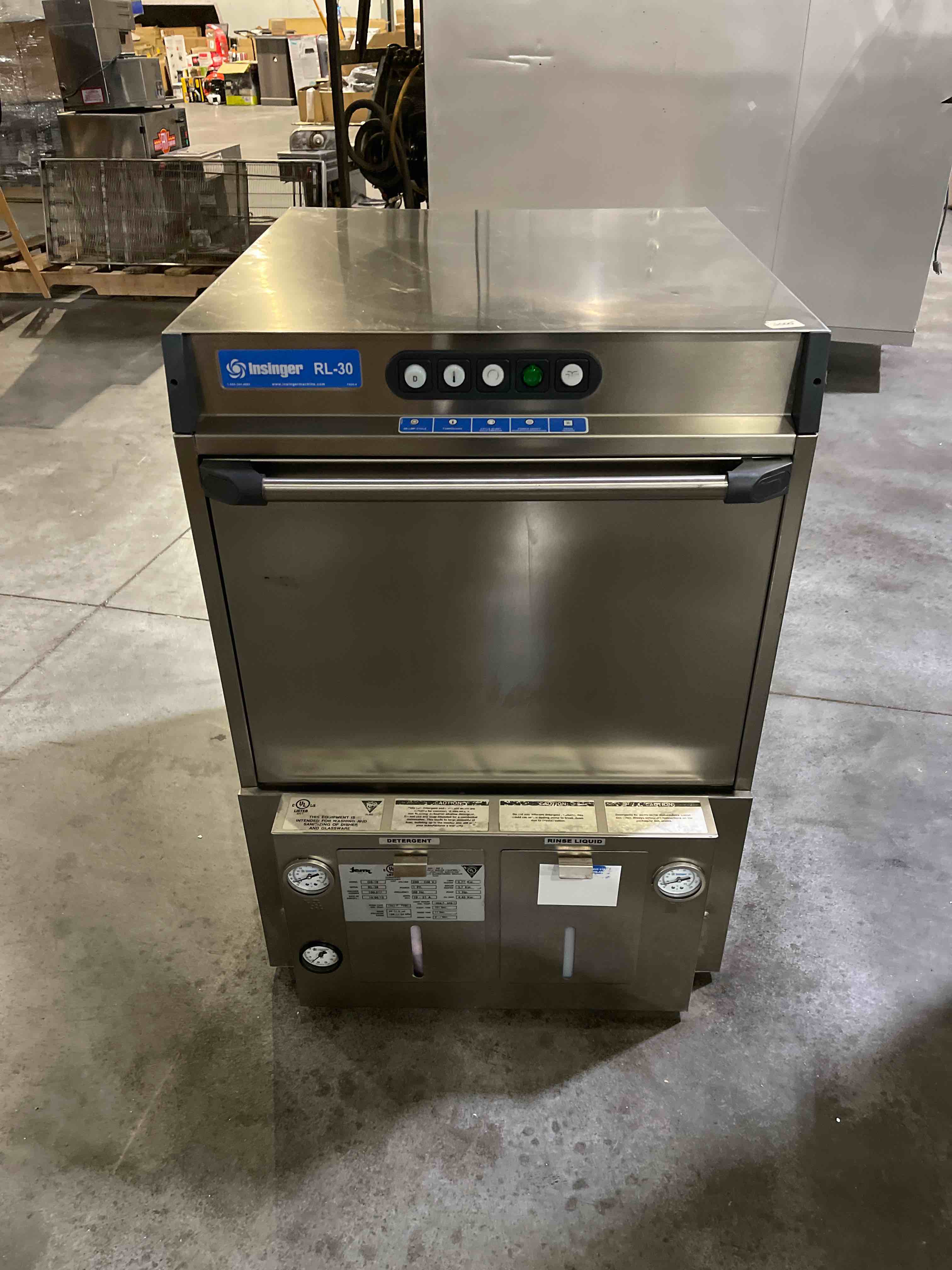 INSINGER STAINLESS STEEL UNDER COUNTER DISH MACHINE