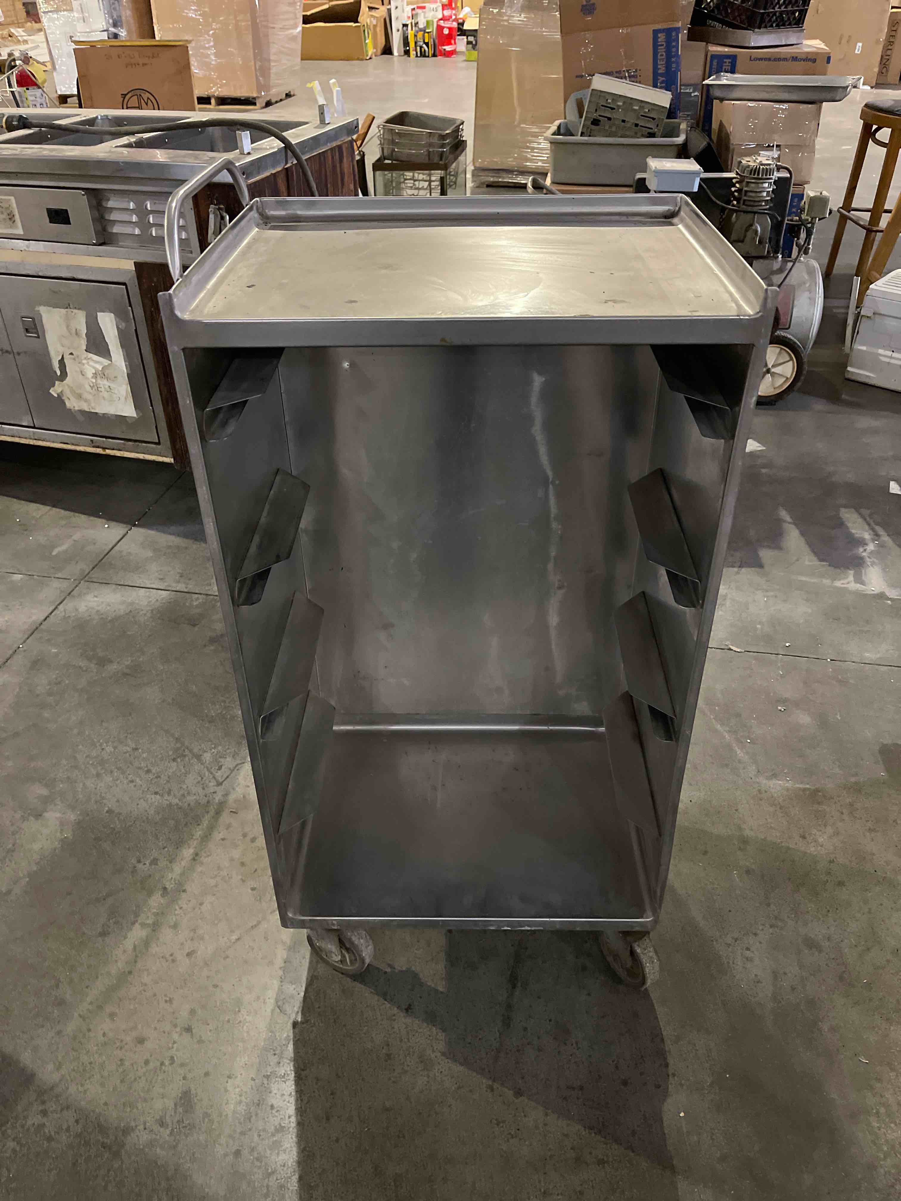 STAINLESS STEEL PAN CART