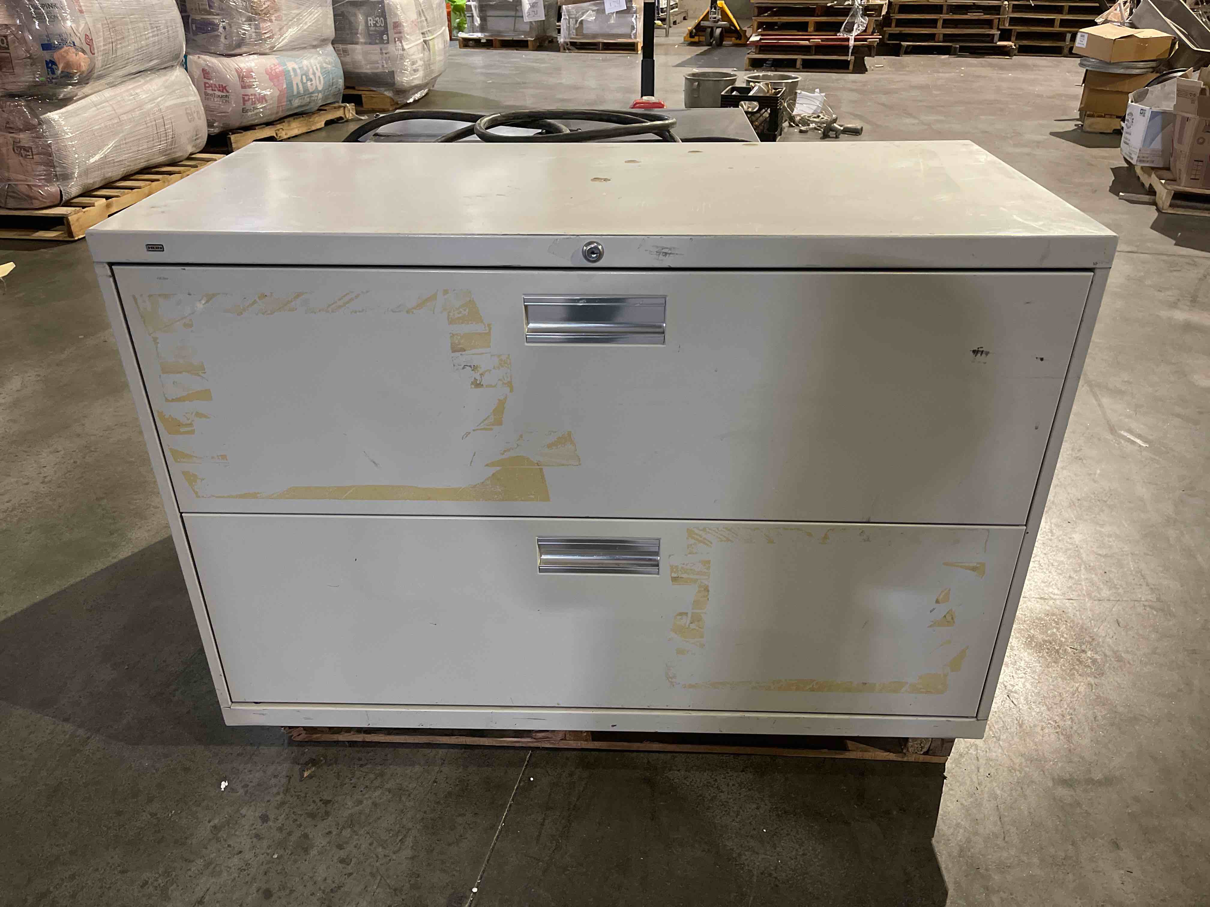 HON 42 INCH 2-DRAWER METAL LATERAL FILE CABINET