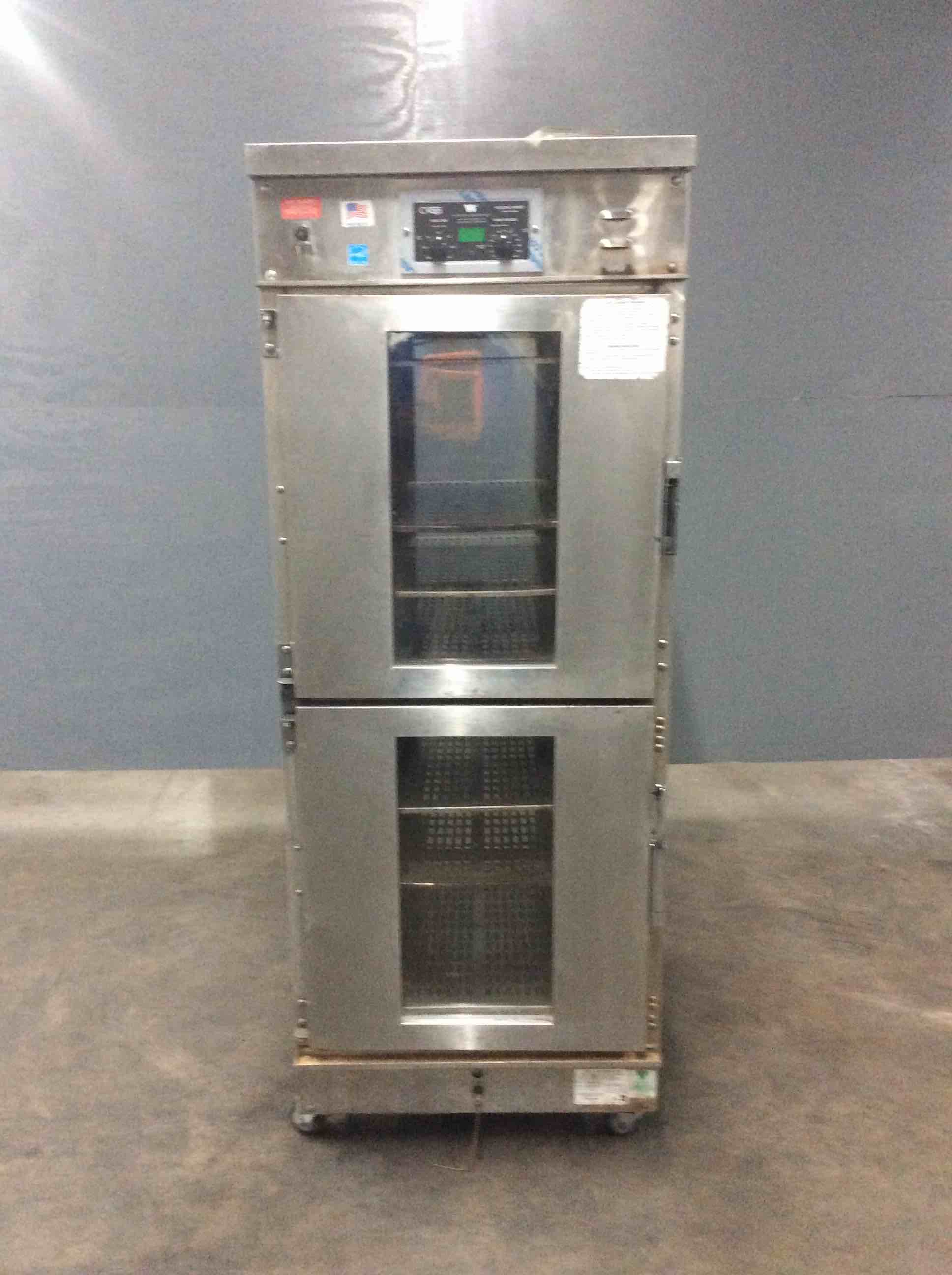 WINSTON CVAP STAINLESS STEEL PASS THRU HEATED HOLDING CABINET ON CASTERS 