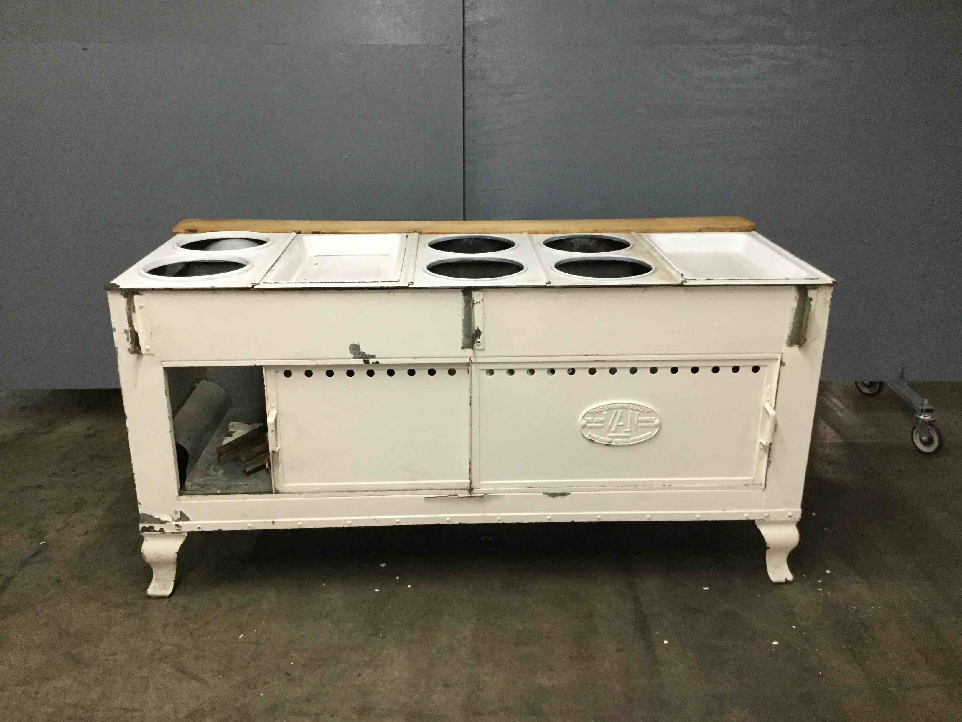 JOHN VAN RANGE ANTIQUE SERVING TABLE