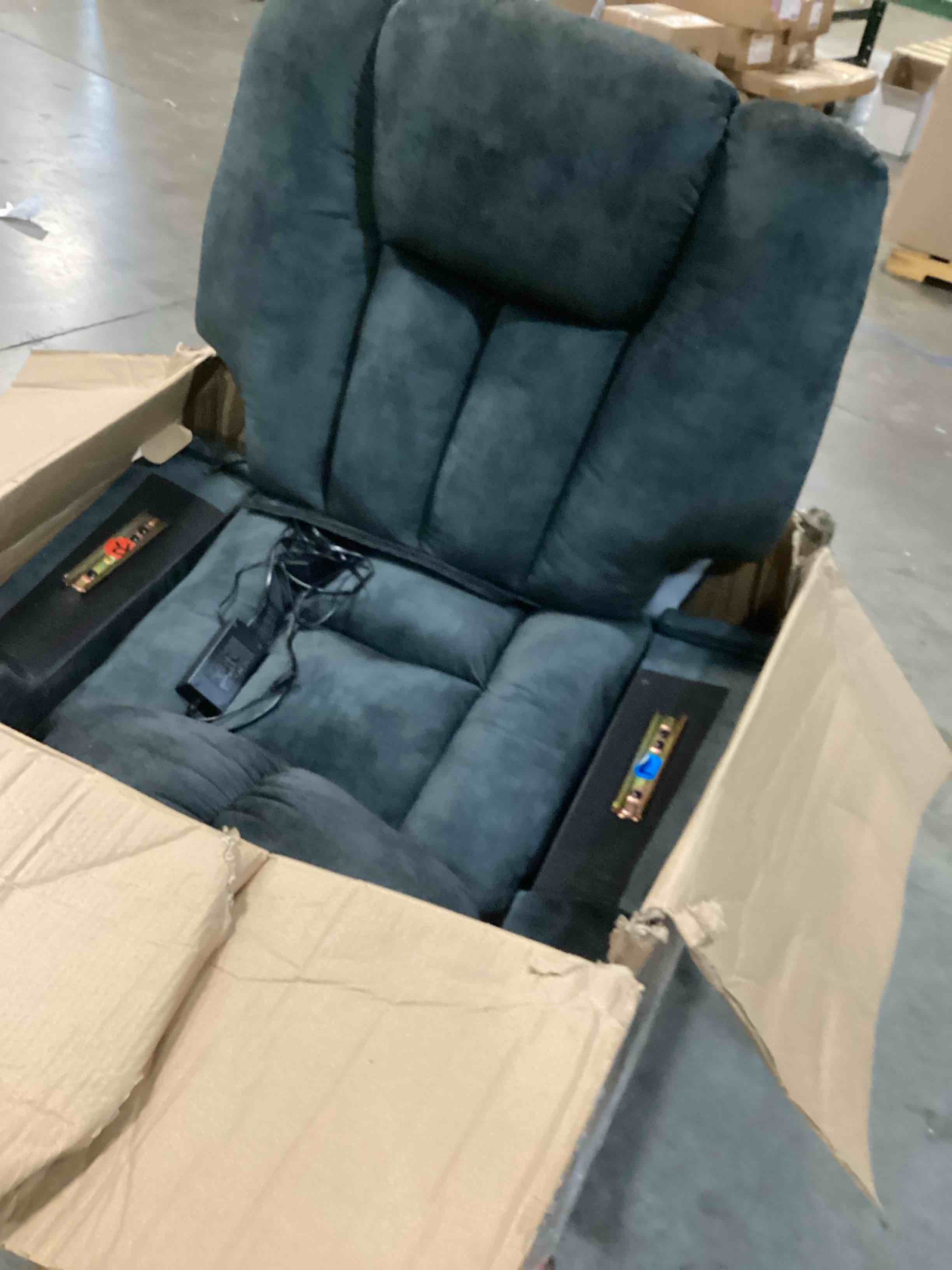 recliner chair dark green