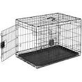 AmazonBasics Double-Door Folding Metal Dog Crate - Small (24x19x18 Inches)