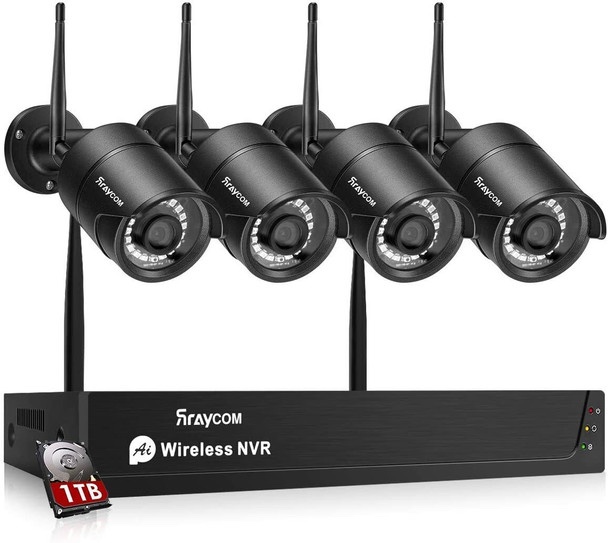 Rraycom 8Ch Security Camera Bundle With 4 1080P Cameras 