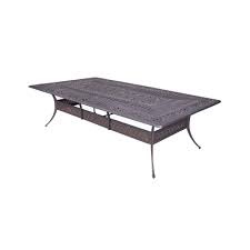 Gray Aluminum Patio Table, 60x108