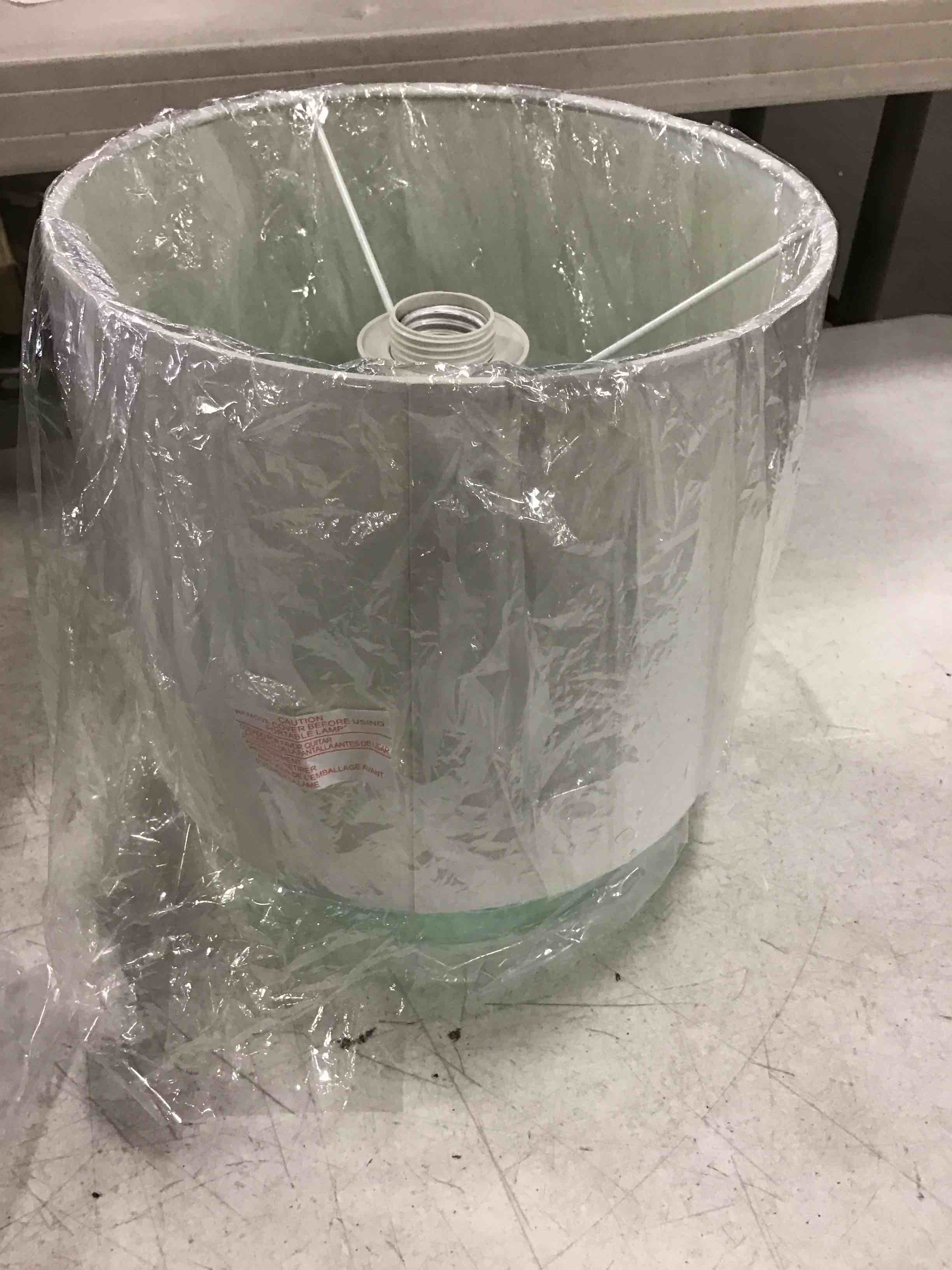 LAMP TABLE RAINDROP AQUA 13.5”