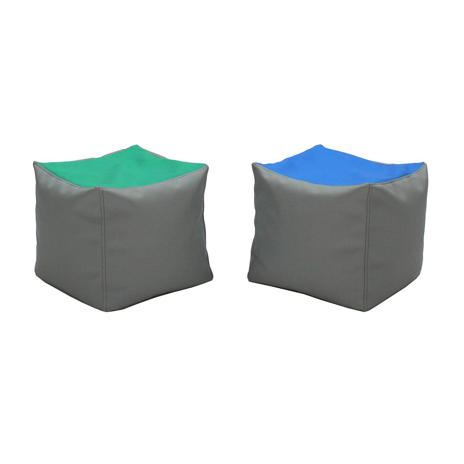 SoftScape Square Bean Bag Pouf, 2-Pack 