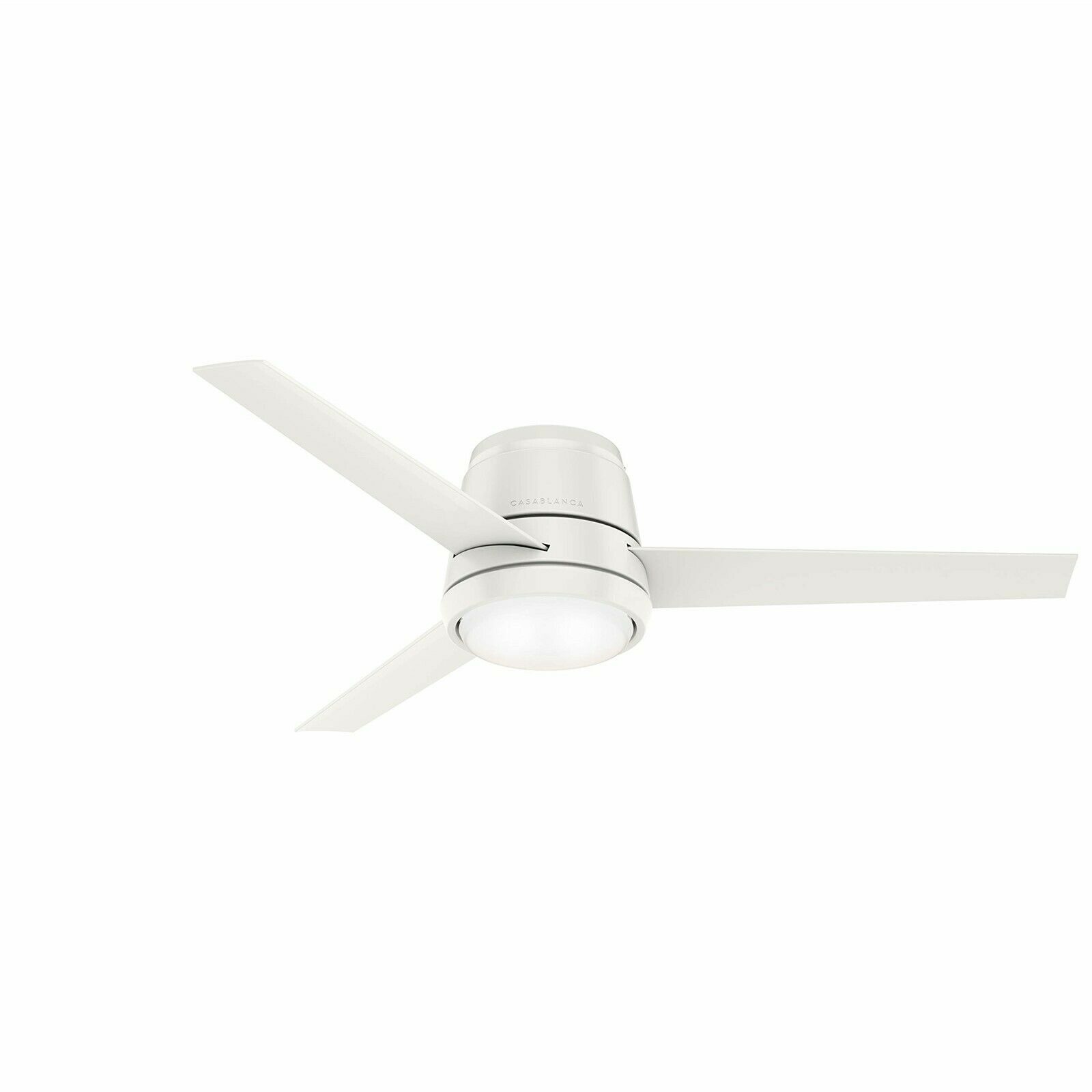 Casablanca Fan 54 inch Low Profile Fresh White Ceiling Fan with Light and Remote CC5C95C71