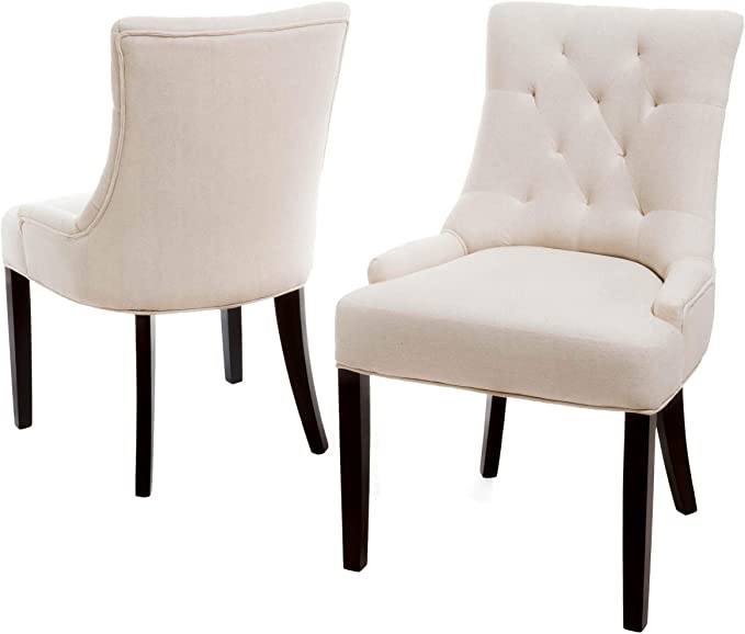 Beige Dining Chair Set of 2