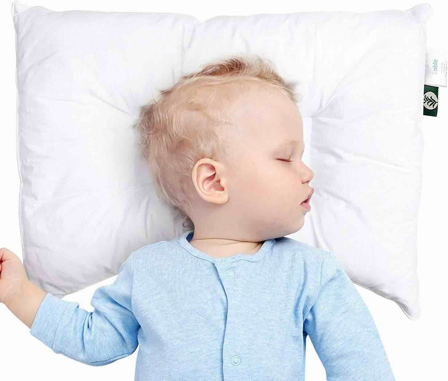 2 SABLE Baby Toddler Pillow Infant 14"x19" Greater Warmth 100% Organic Cotton