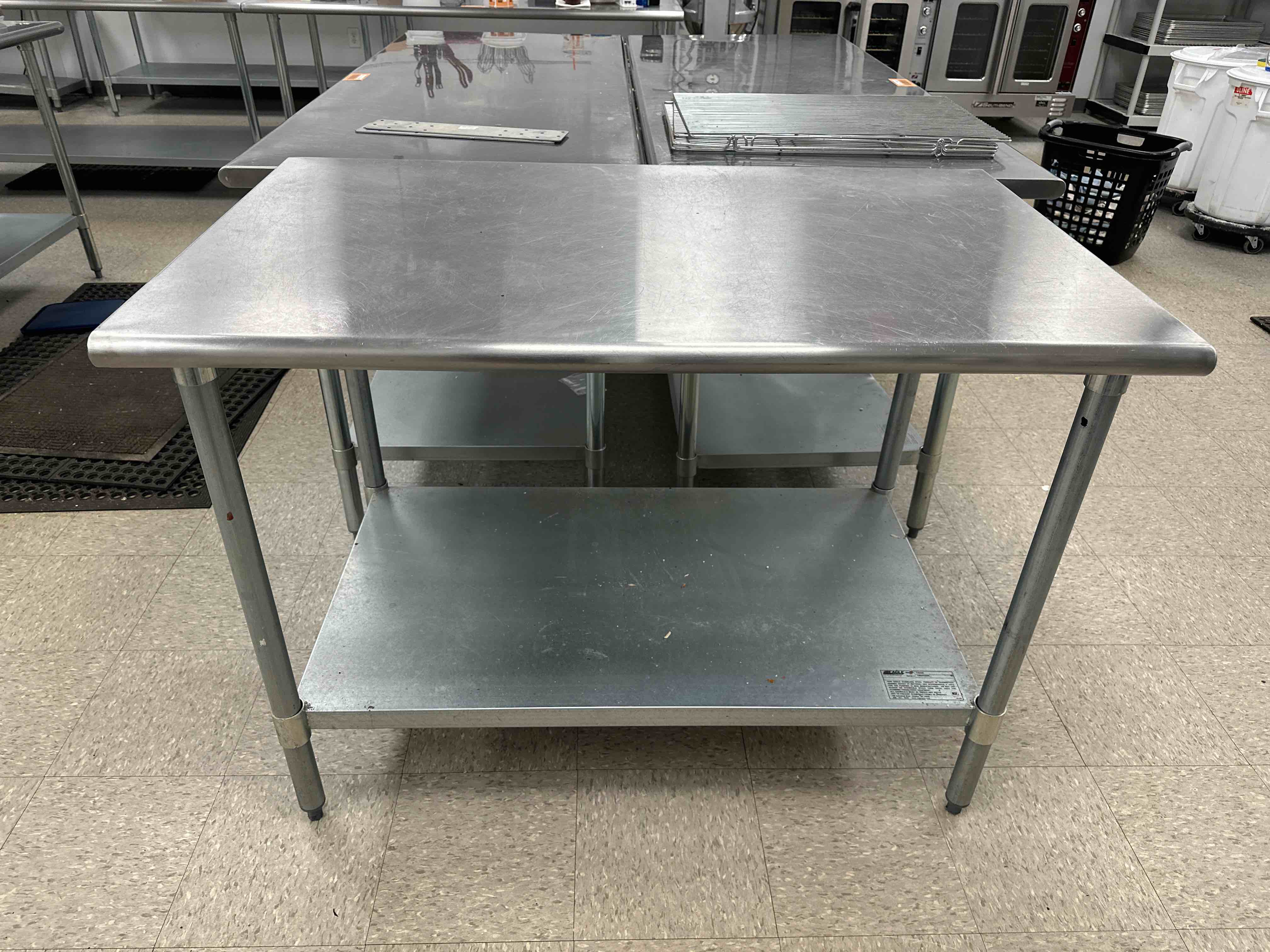 EAGLE STAINLESS STEEL TABLE WITH UNDER SHELF