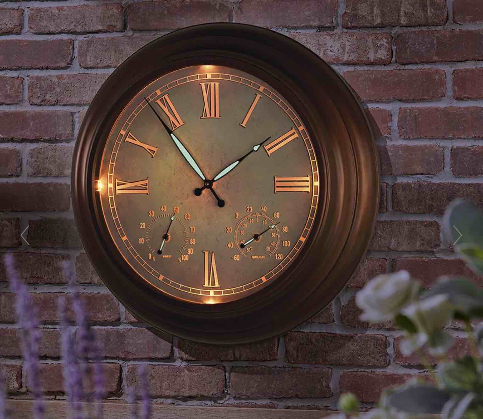 The 24" Outdoor Lighted Atomic Clock