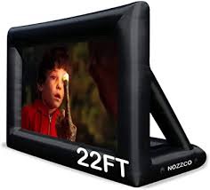 nozzco 22” inflatable movie screen