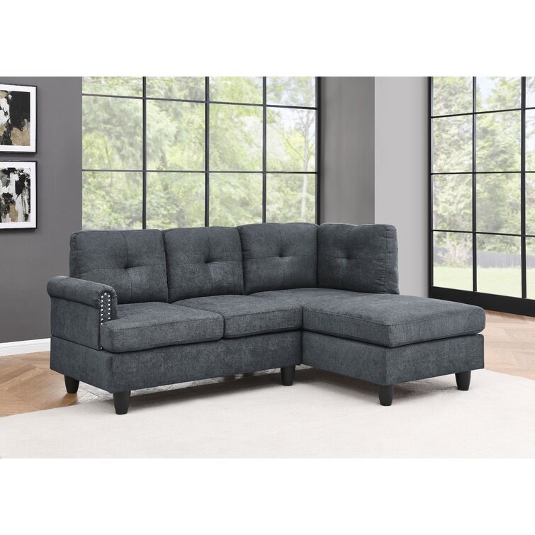 78" Wide Right Hand Facing Sofa & Chaise (Incomplete, right chaise only